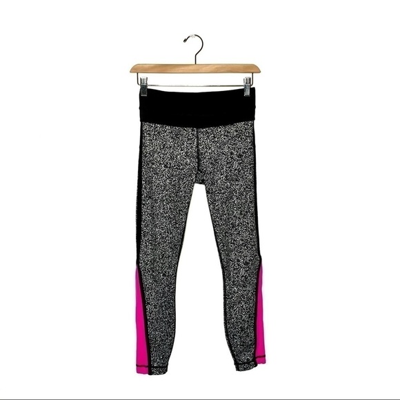 LULULEMON | Pace Tights Size 2 Flashblack Static Raspberry - Picture 3 of 6